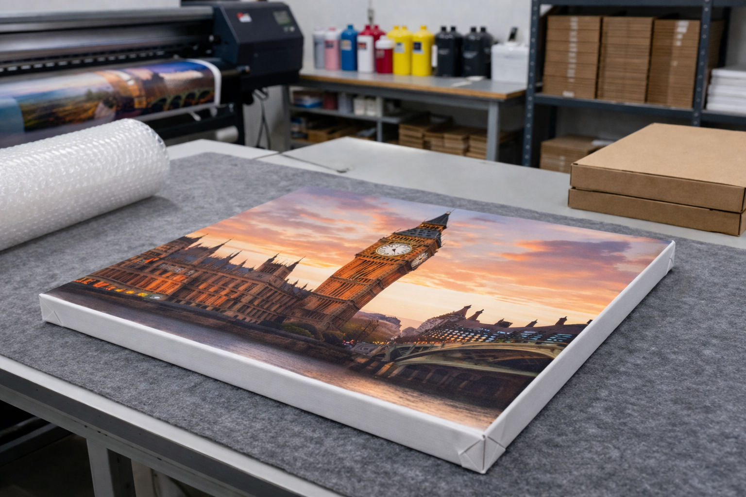 UK white-label canvas fulfilment and packaging by Great British Canvas